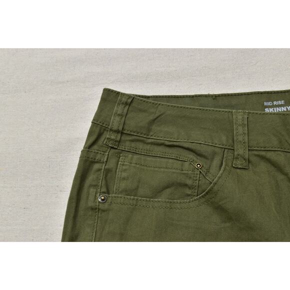 Lane Bryant Women's Mid Rise Skinny Green Plus Size 26 Cotton Blend Solid NEW - Picture 4 of 8